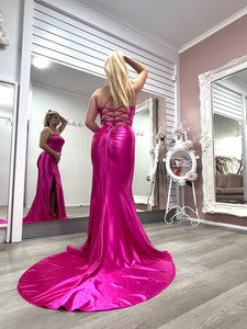 Lykaysha Boutique Limited Edition Aria Hot Pink Formal Dress