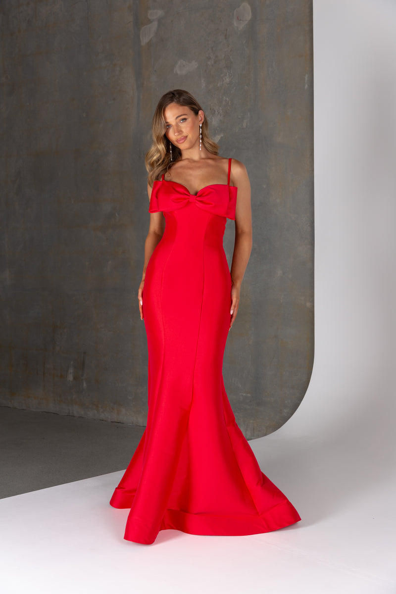 Possie PO2318-1 Gown by Tania Olsen - Red main image 1
