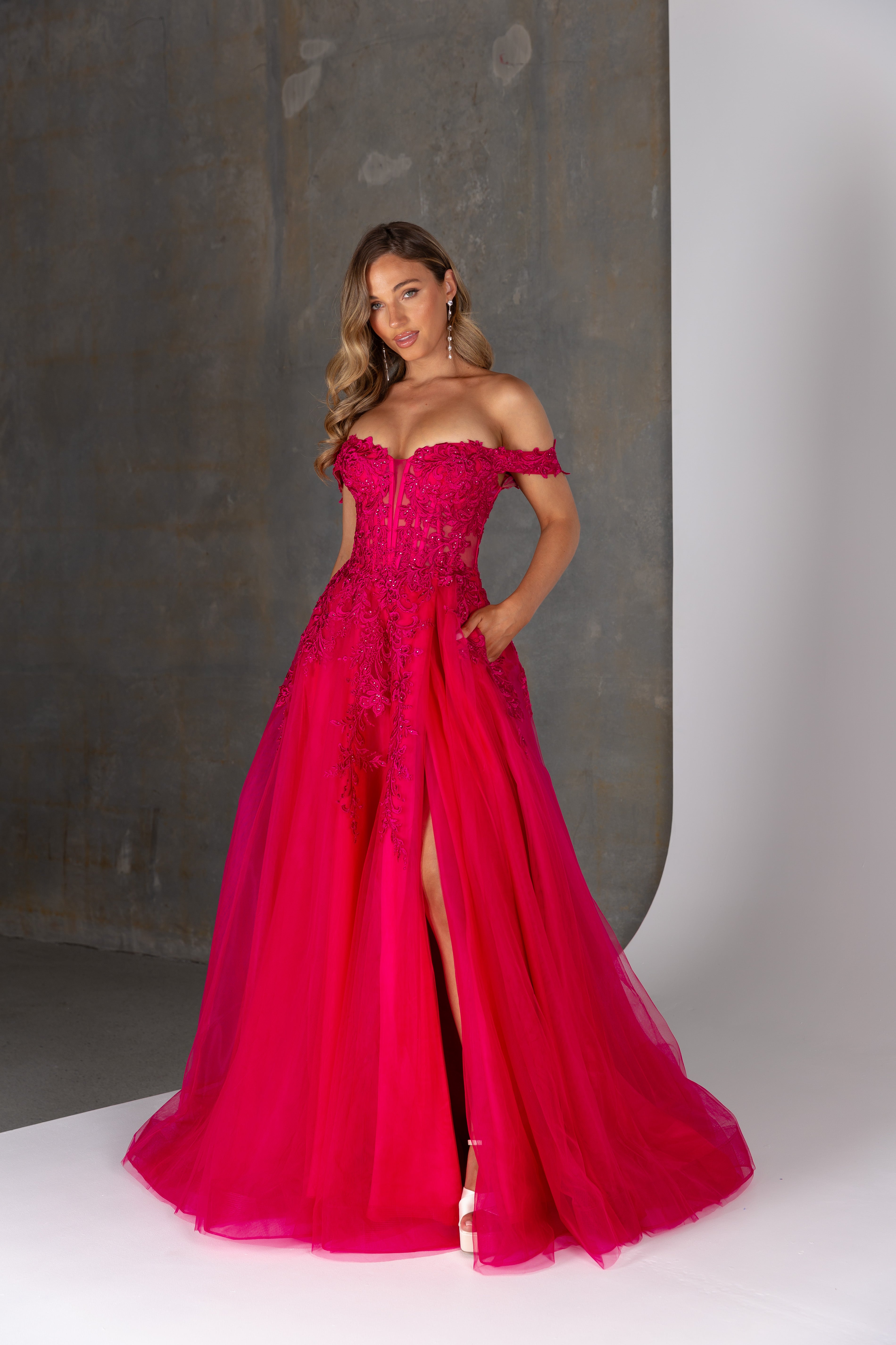 Amarylis PO25166 Formal Dress by Tania Olsen – Lace Tulle A-Line