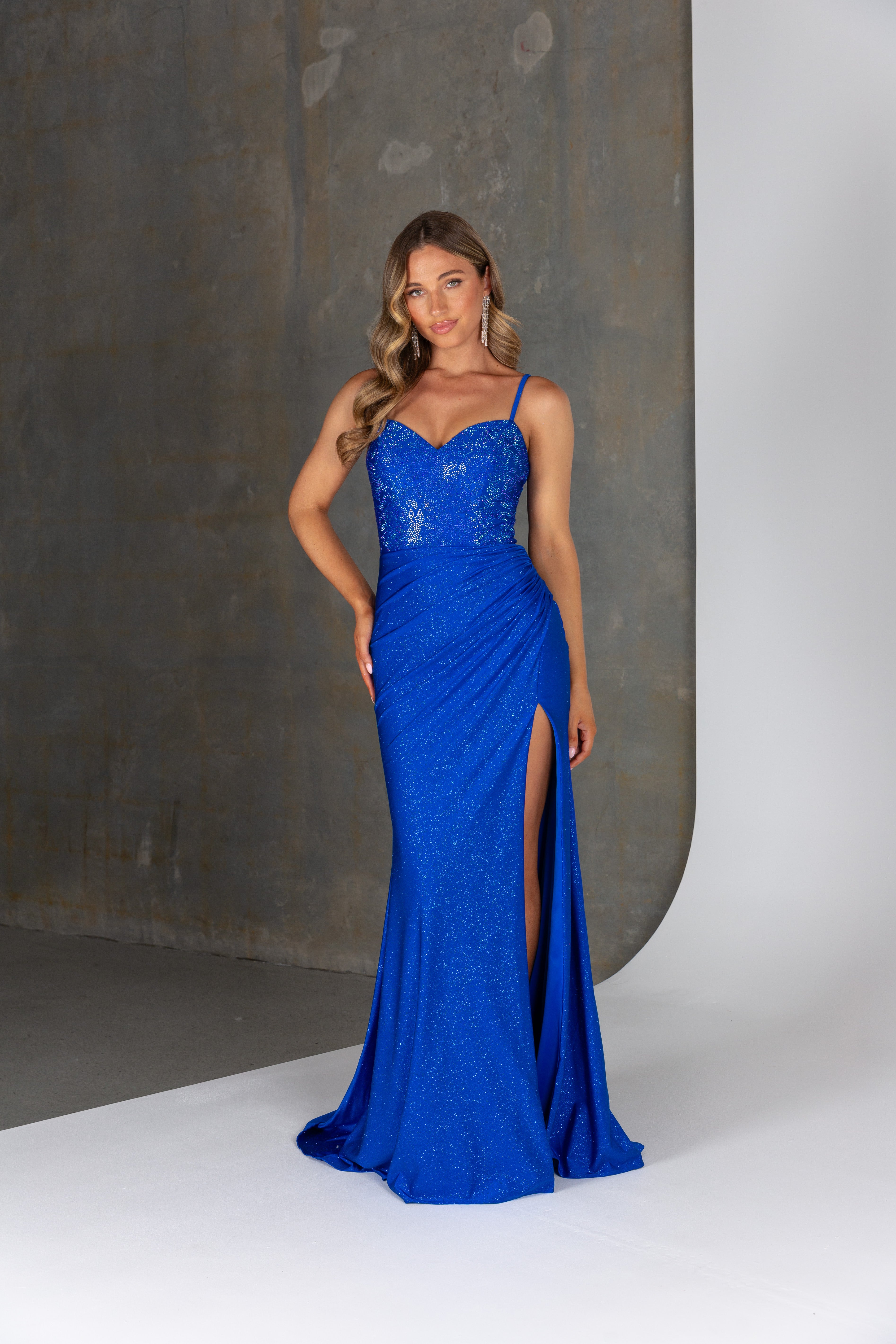 cobalt blue formal dress