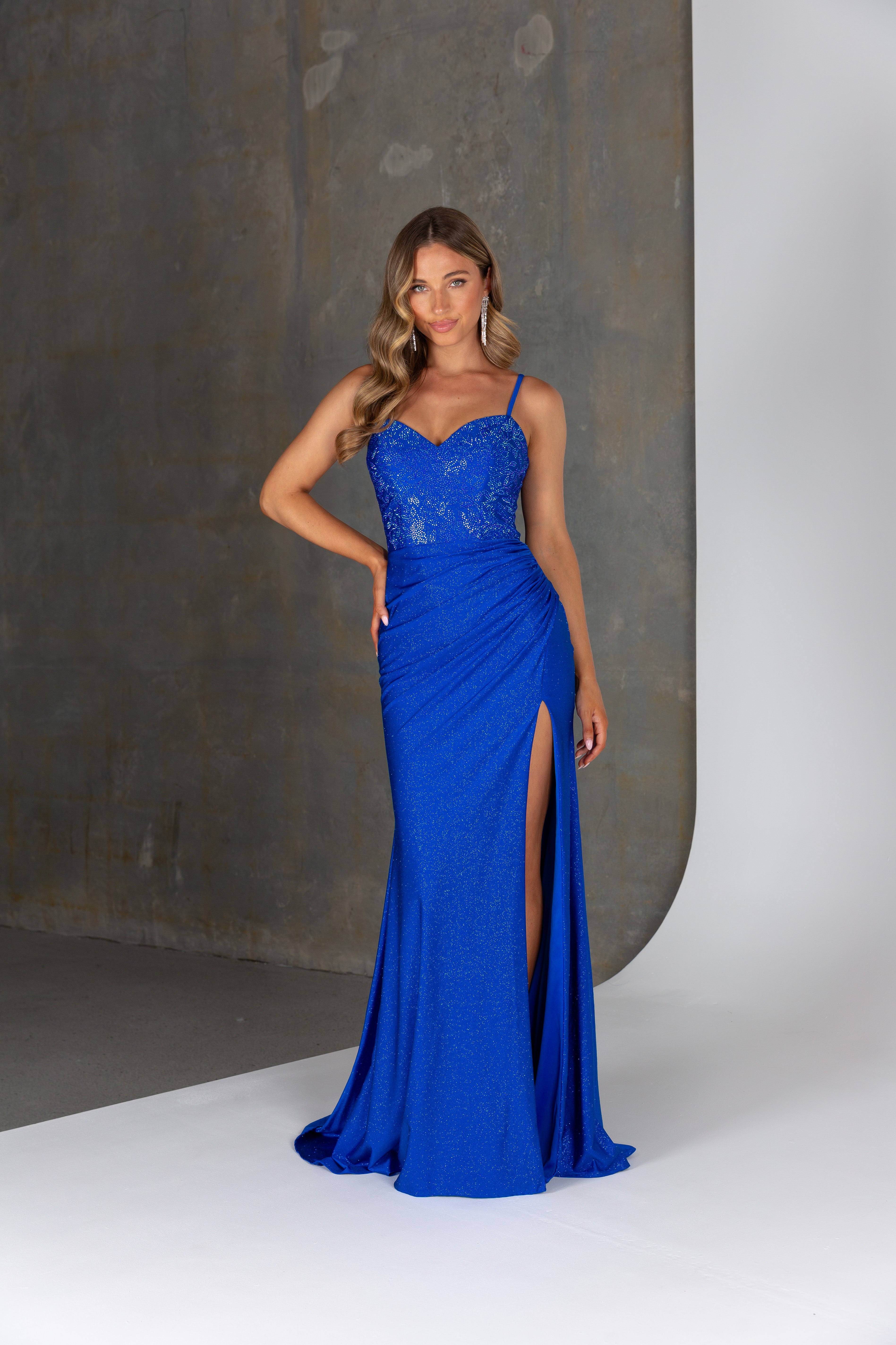 royal blue formal dress
