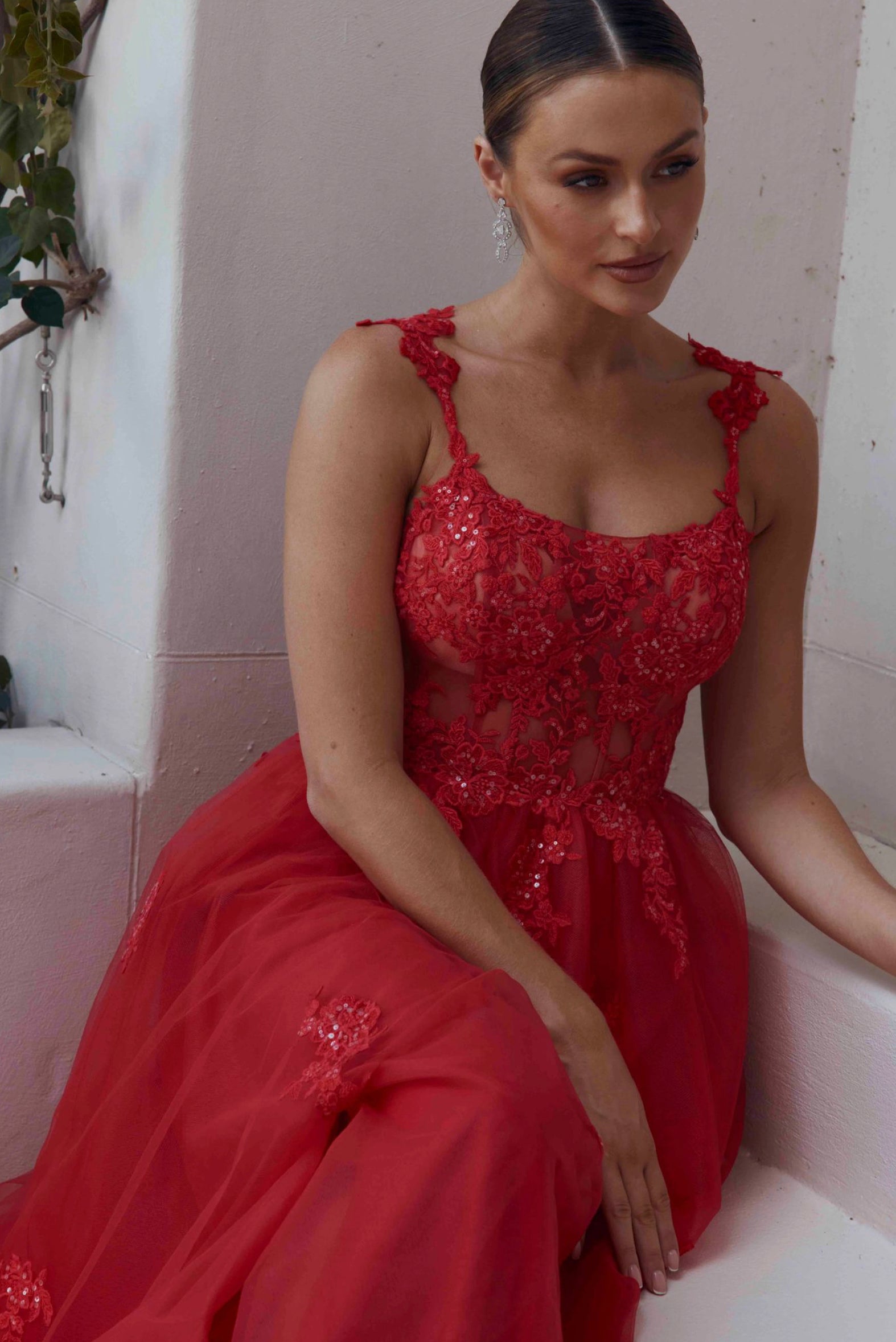 Posie PO2318 by Tania Olsen Red Formal Dress