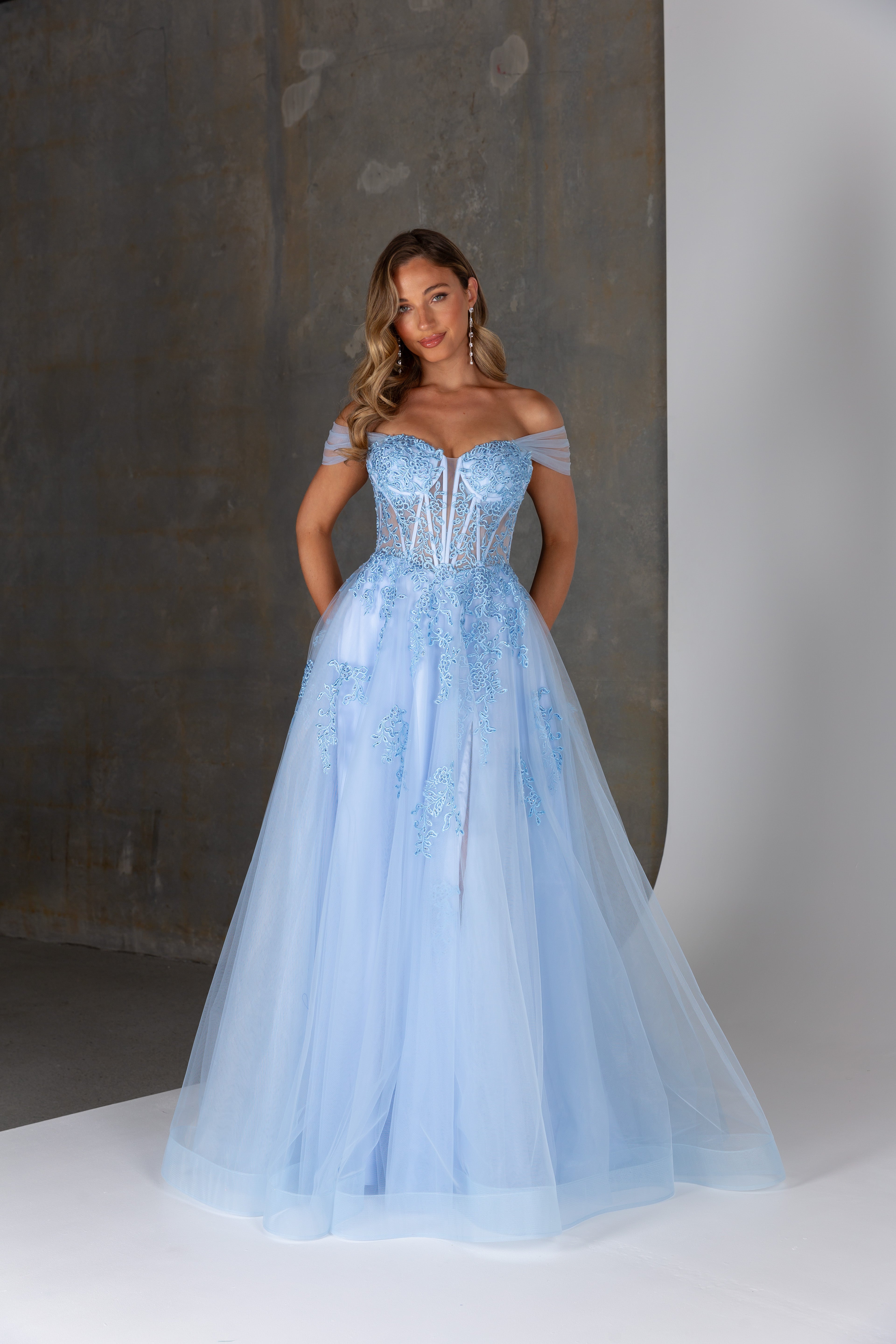 Jessamine PO25170 Formal Dress by Tania Olsen – Lace Tulle Corset