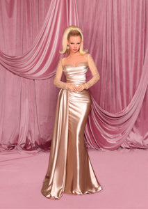 NC3078 Long Sleeve Evening Dress