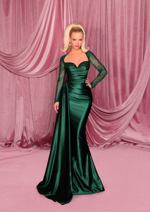 NC3078 Long Sleeve Evening Dress