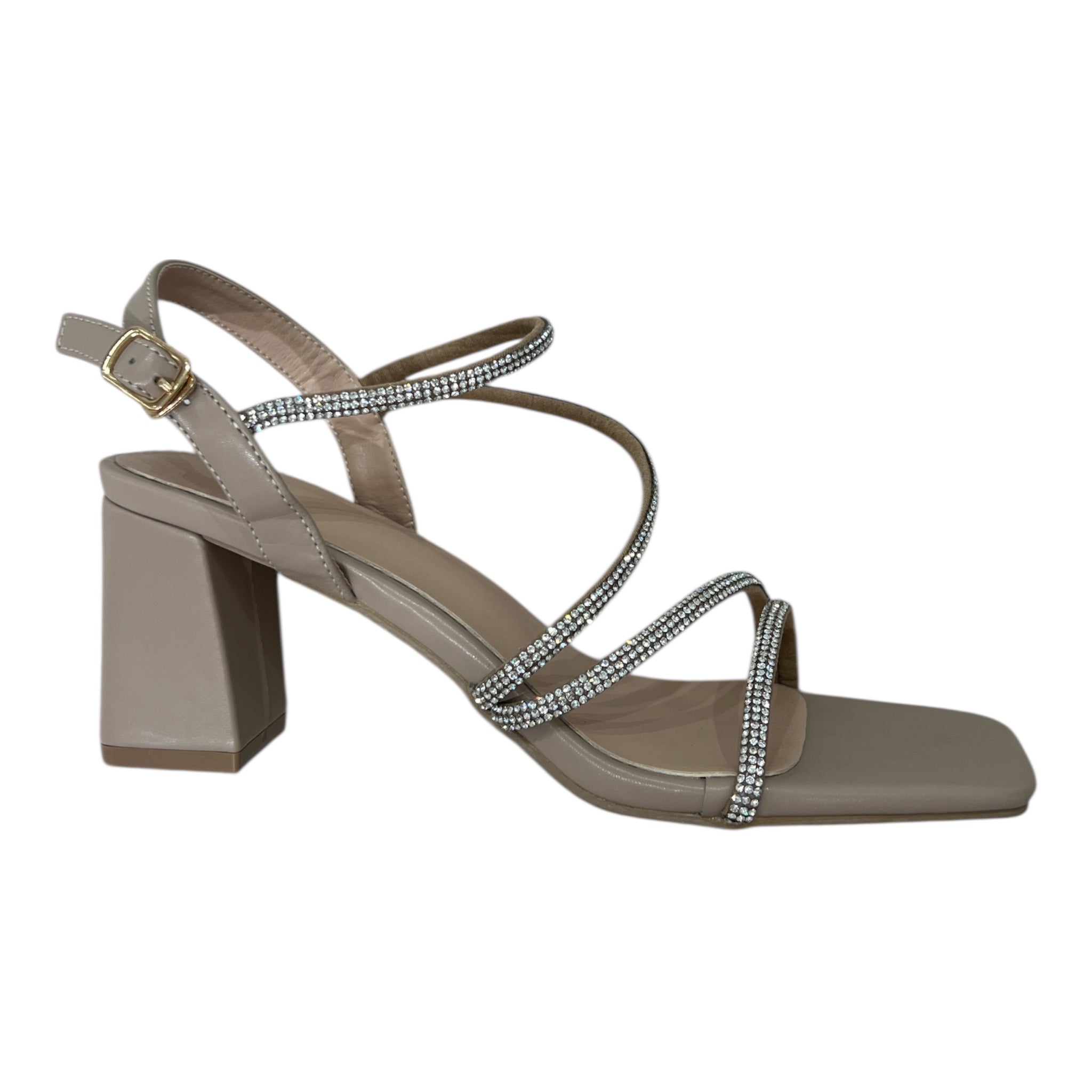 Ophelia Diamanté Heel - Nude