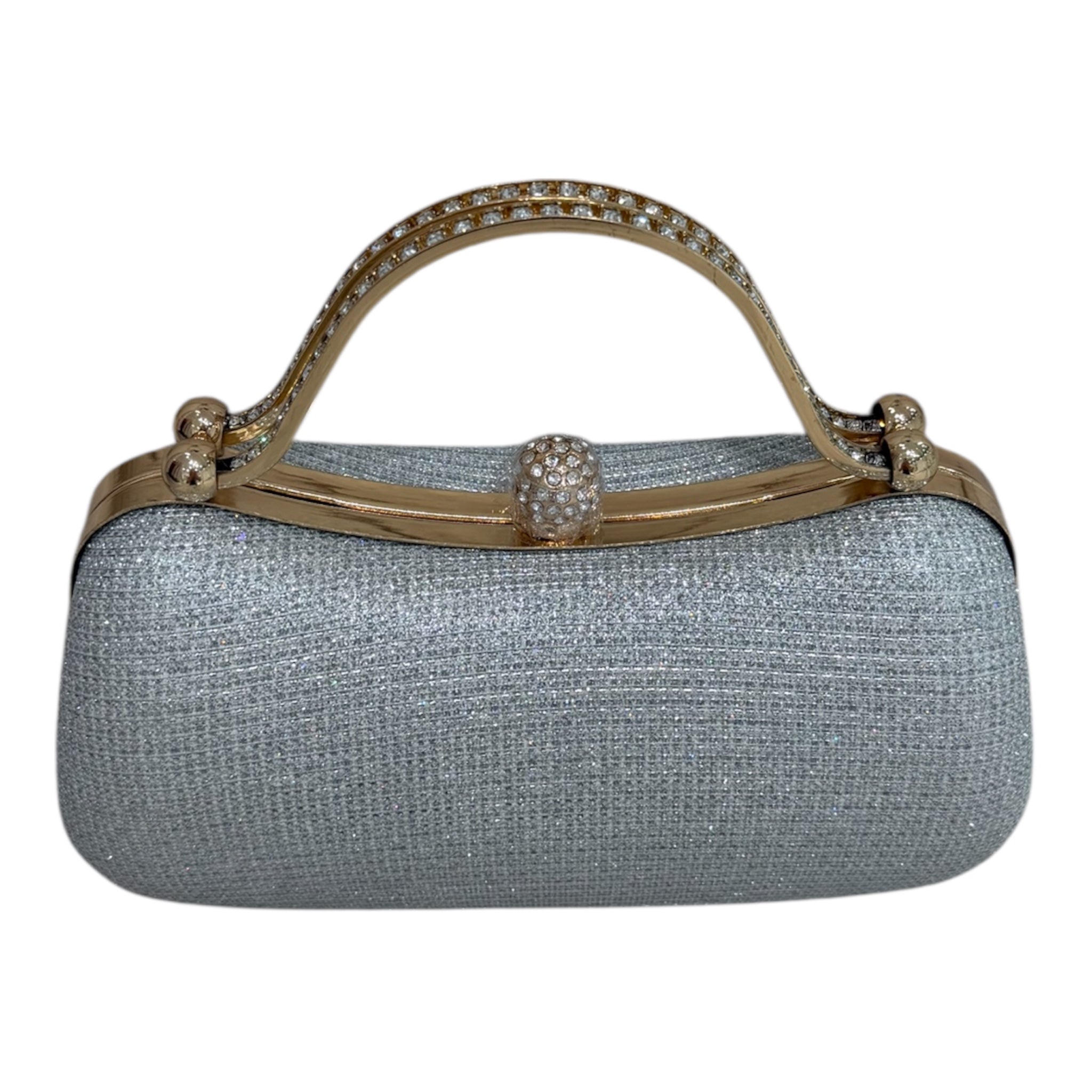 Emma Clutch - Silver Glitter