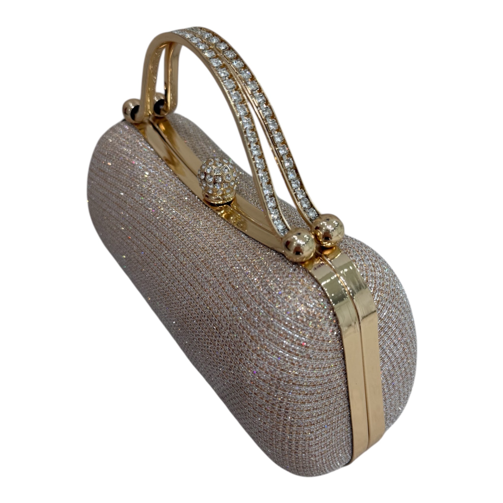 Emma Clutch - Rose Gold Glitter