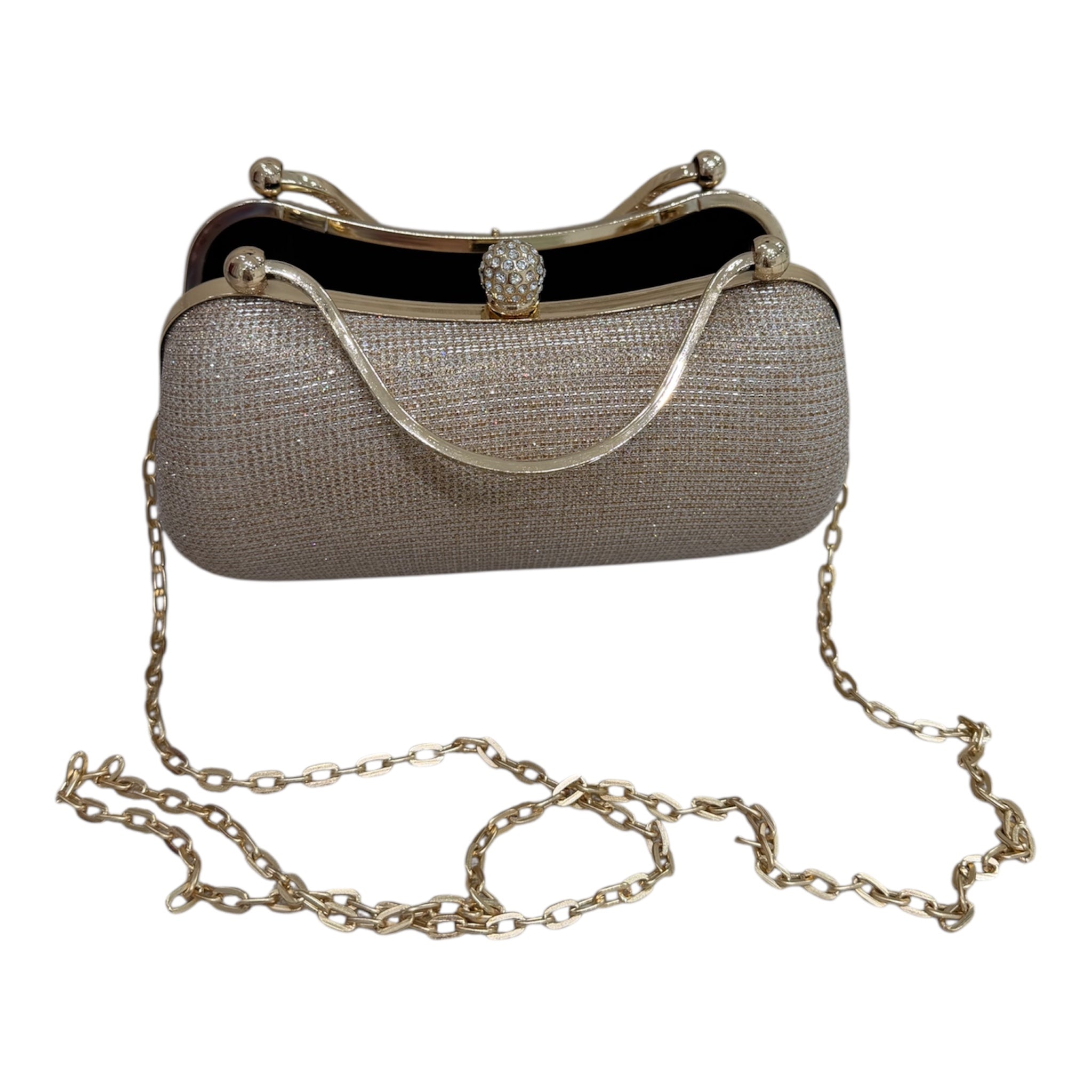 Emma Clutch - Rose Gold Glitter