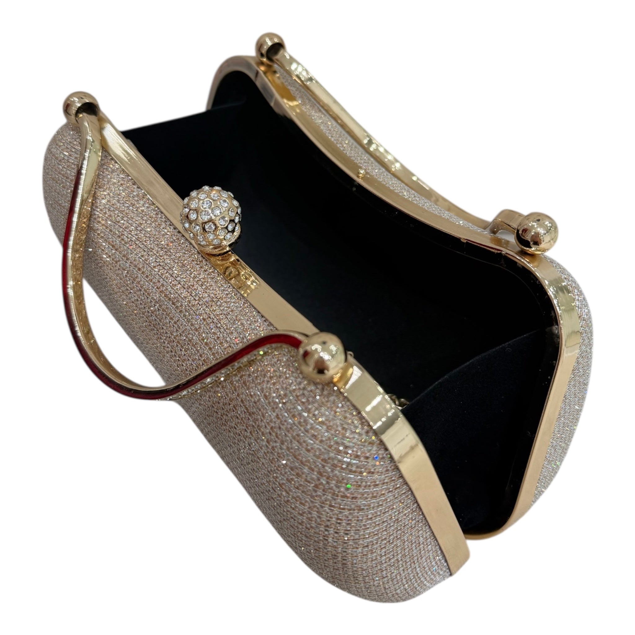 Emma Clutch - Rose Gold Glitter