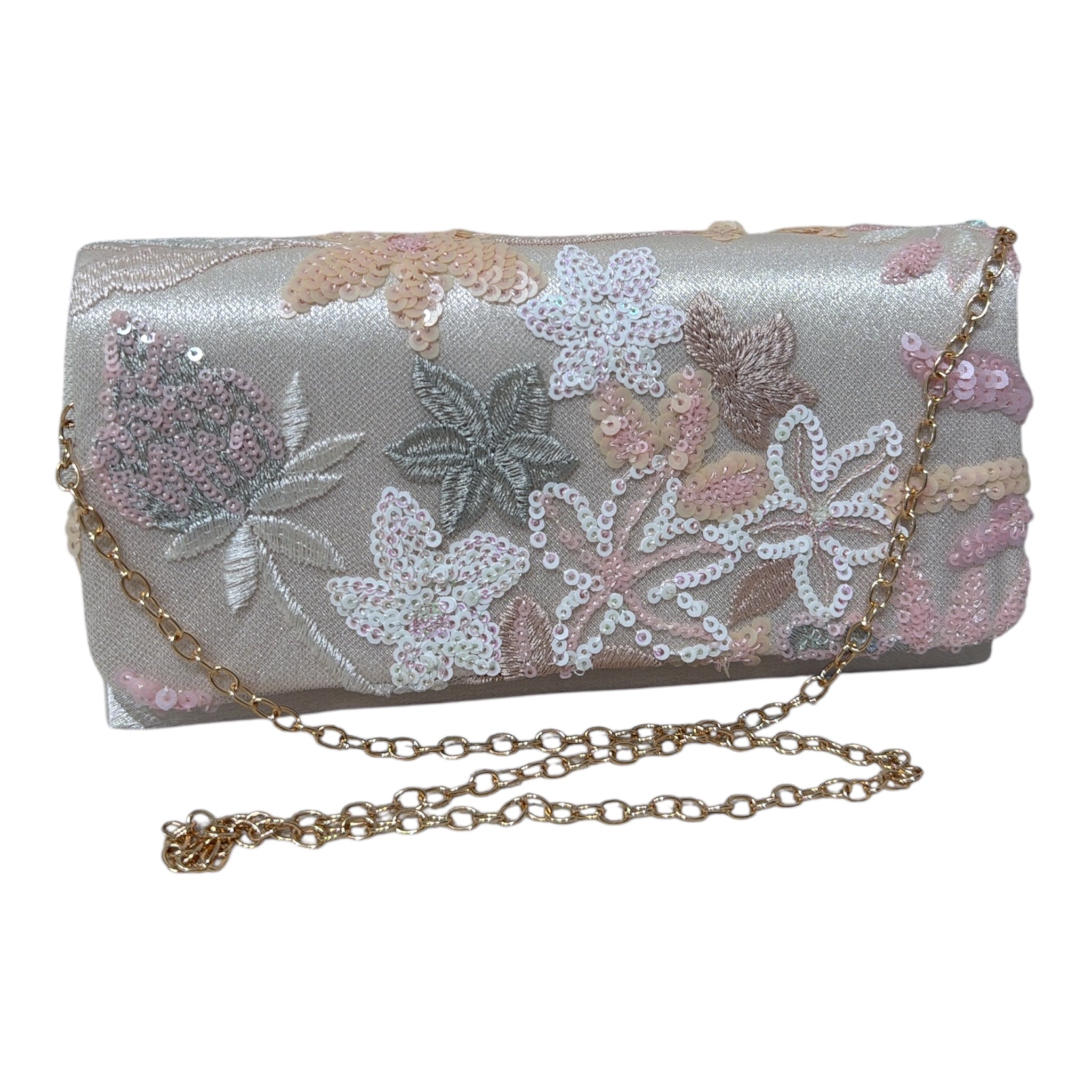 Flora Clutch - Cream/Multi