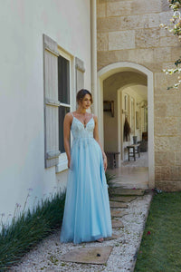 Aster PO2316 by Tania Olsen Pale blue Formal Dress