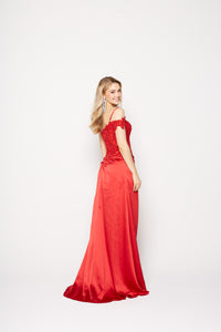 Elyssa PO2320 by Tania Olsen Black, Emerald & Red Formal Dress