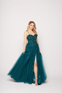 Emmy by Tania Olsen Wine, Pale Blue, Teal & Navy Formal Dress