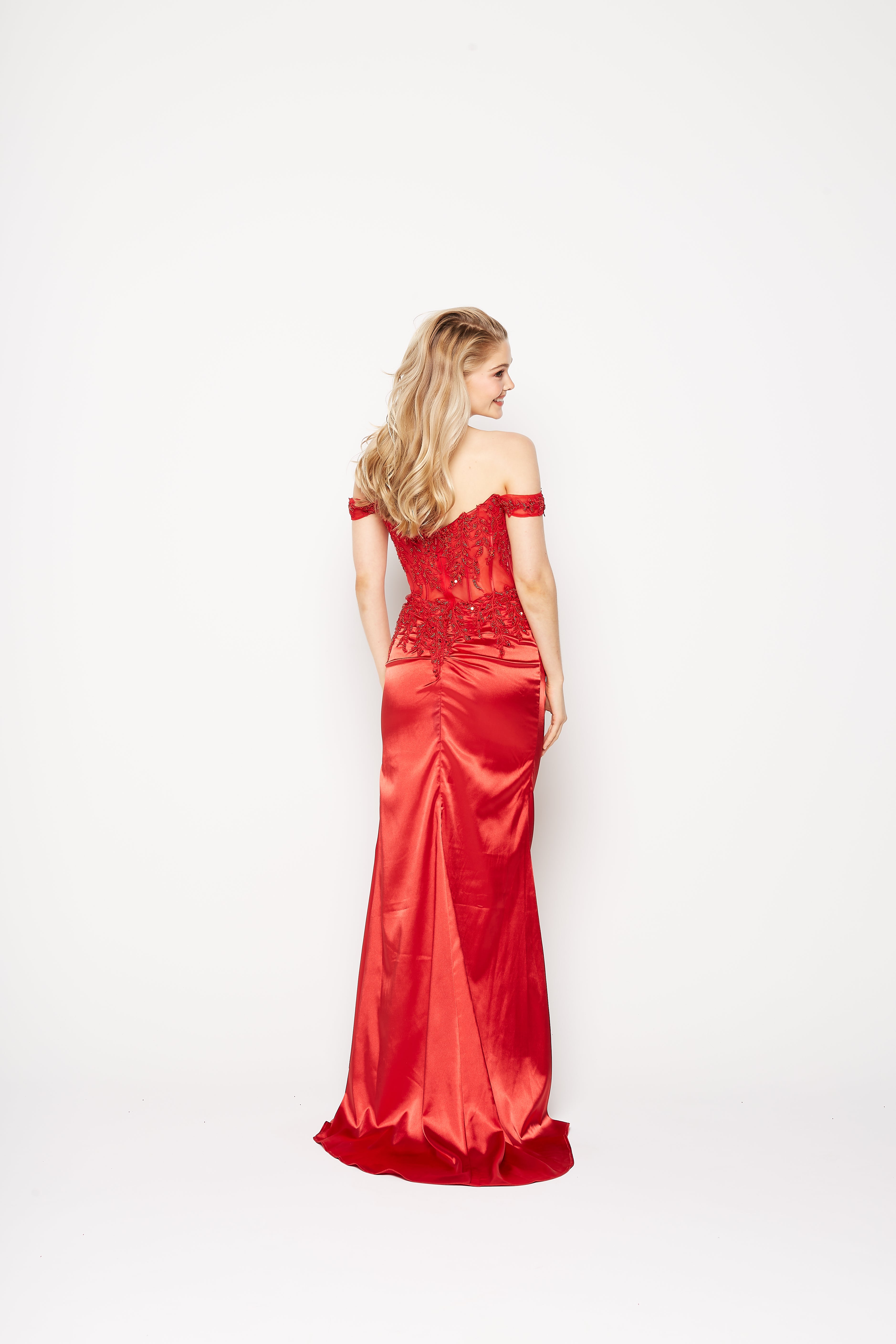 Lorelei PO2304 by Tania Olsen Navy, & Red Formal Dress