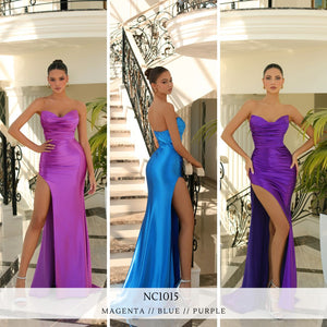 NC1015 by Nicoletta Magenta, Blue, & Purple Formal Dress