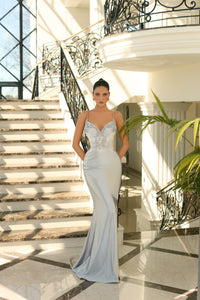NC1018 by Nicoletta Gold, Silver, & Ivory Formal Dress