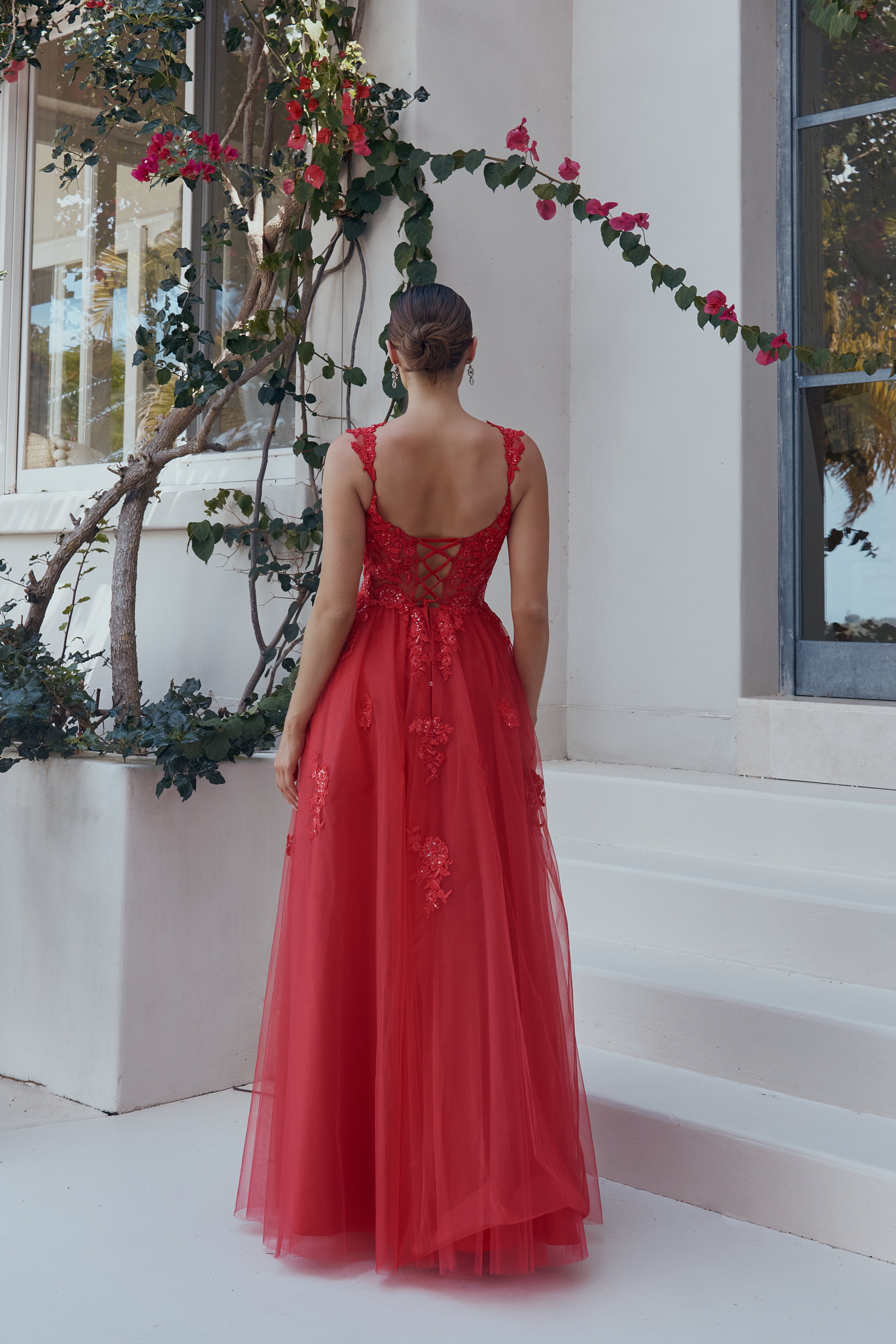 Posie PO2318 by Tania Olsen Red Formal Dress