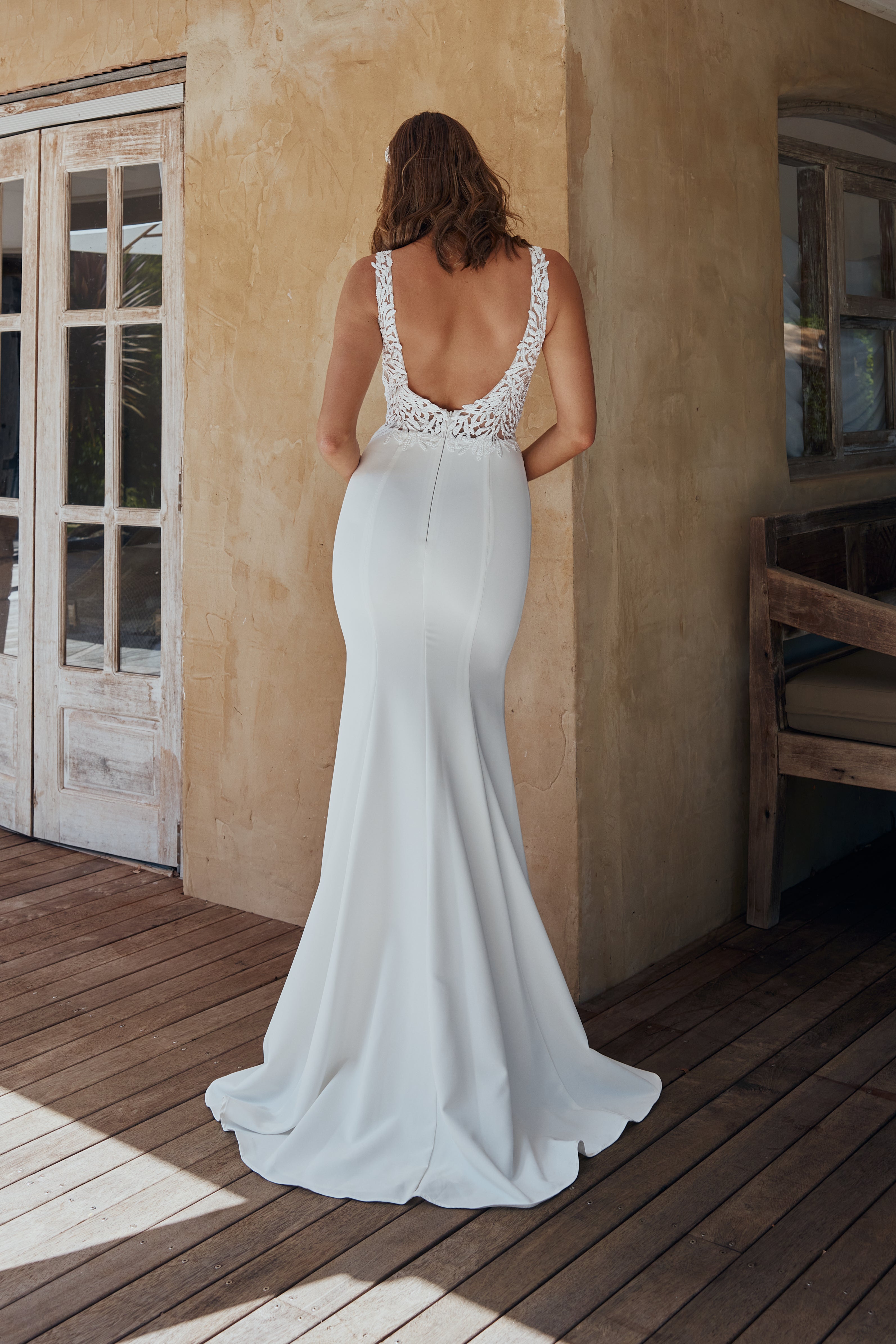 Simone by Tania Olsen Vintage White Wedding Dress