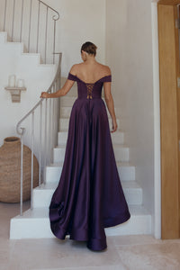 Willa PO2311 by Tania Olsen Purple, Black, & Cobalt Formal Dress