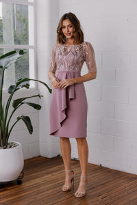 Kassia MO3 by Tania Olsen Dusty Pink & Dusty Blue Mother of the Bride/Groom Dress