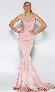 JX072 Dusty Pink gown