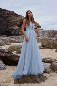 Wattle by Tania Olsen Blush & Pale Blue Formal dress