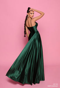 NP153 by Nicoletta Cabot Blue, Champagne, Deep Emerald, Silver Formal dress