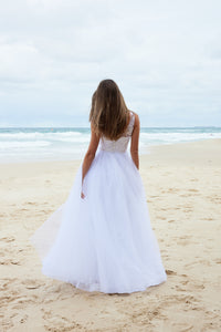Dawn by Tania Olsen Pure White Debutante dress