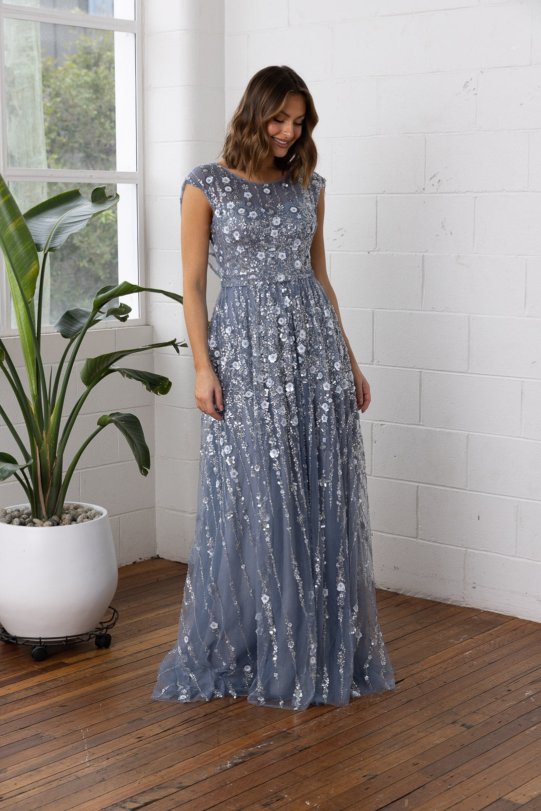 Solene MO9 by Tania Olsen Dusty Blue Mother of the Bride/Groom Dress