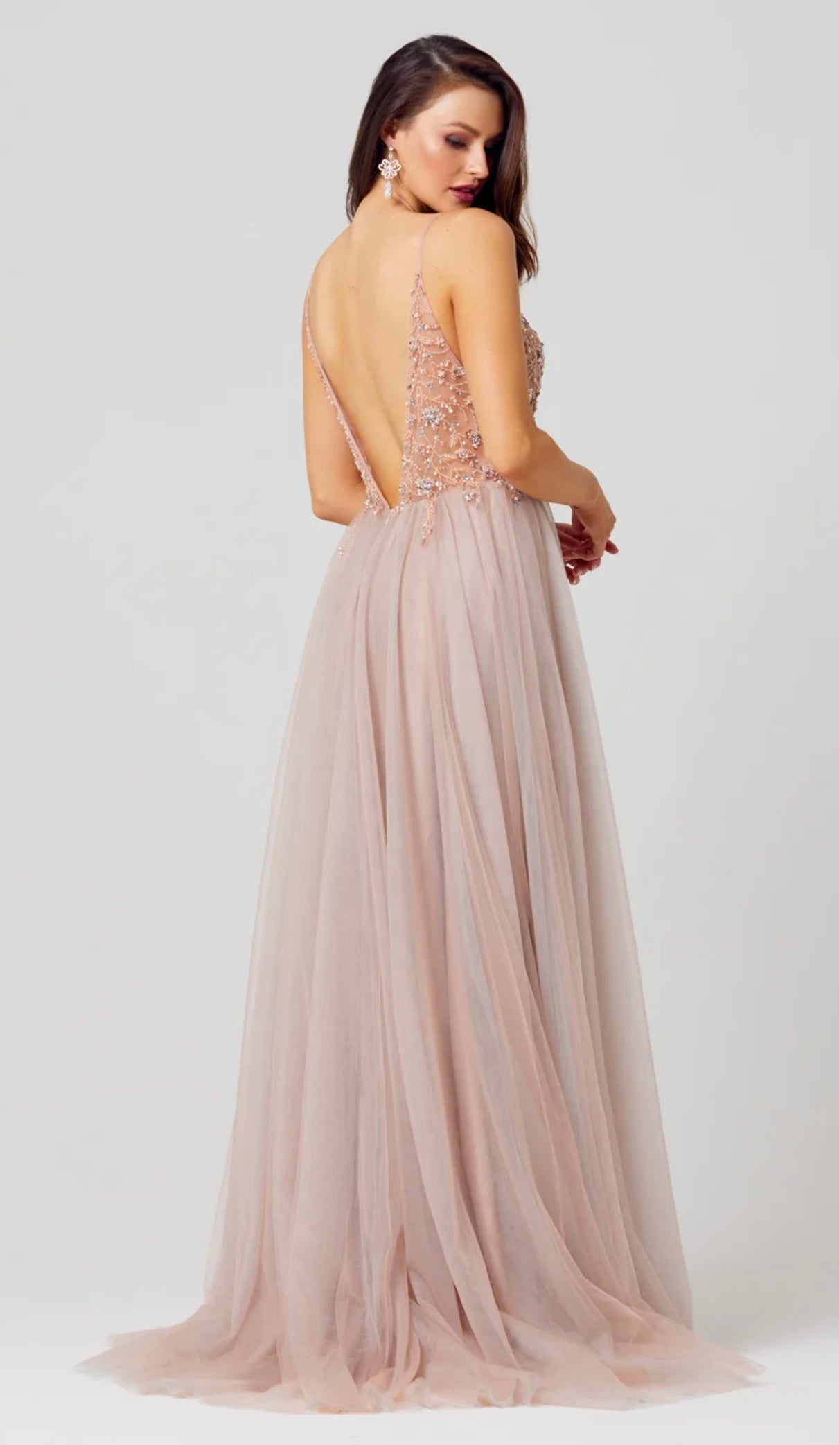 cassie prom dress Designer Dana Mathers' Coral Cassie Prom dress