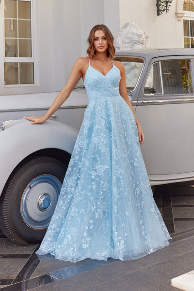 Pale blue deals dress