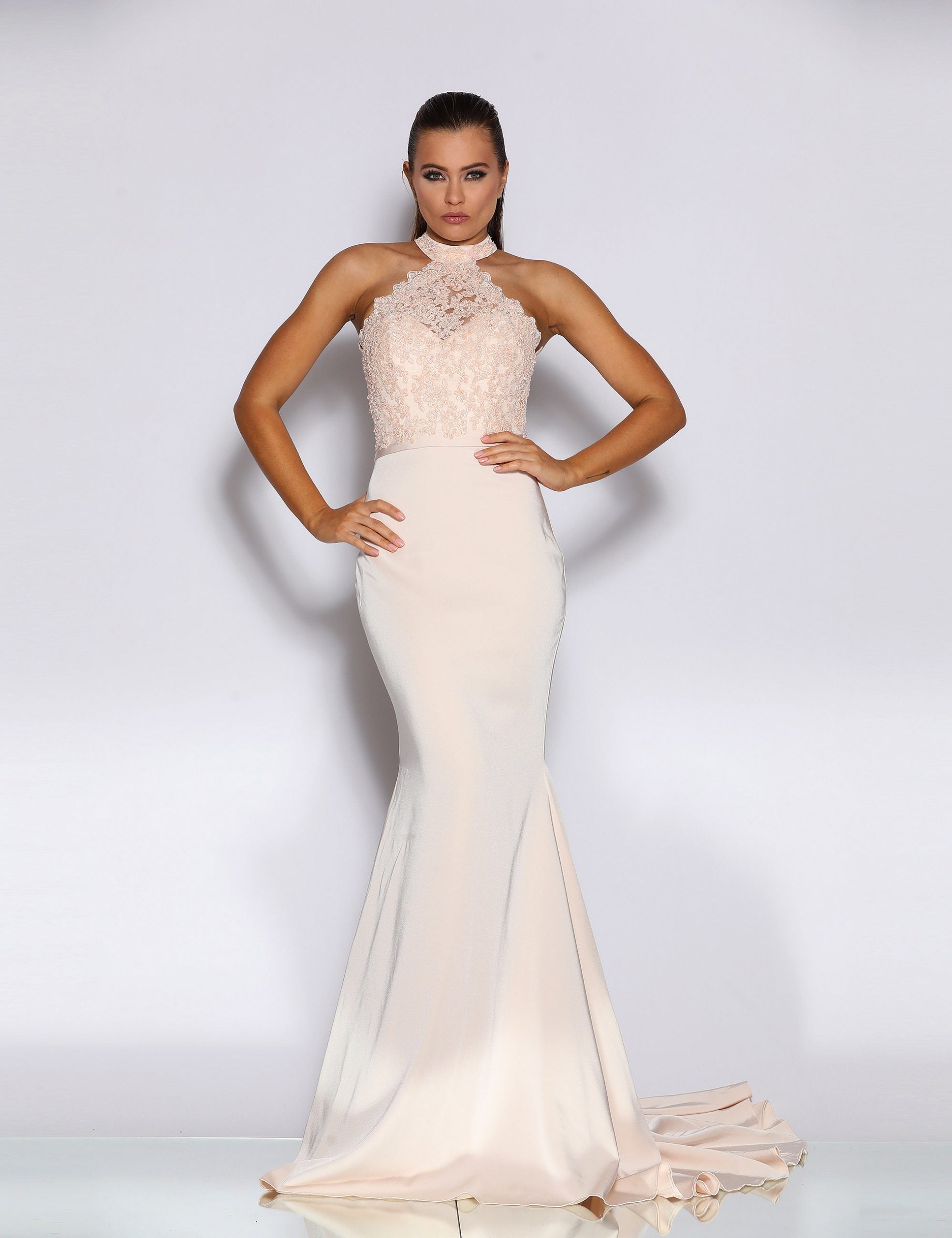 JX2031 Champagne gown