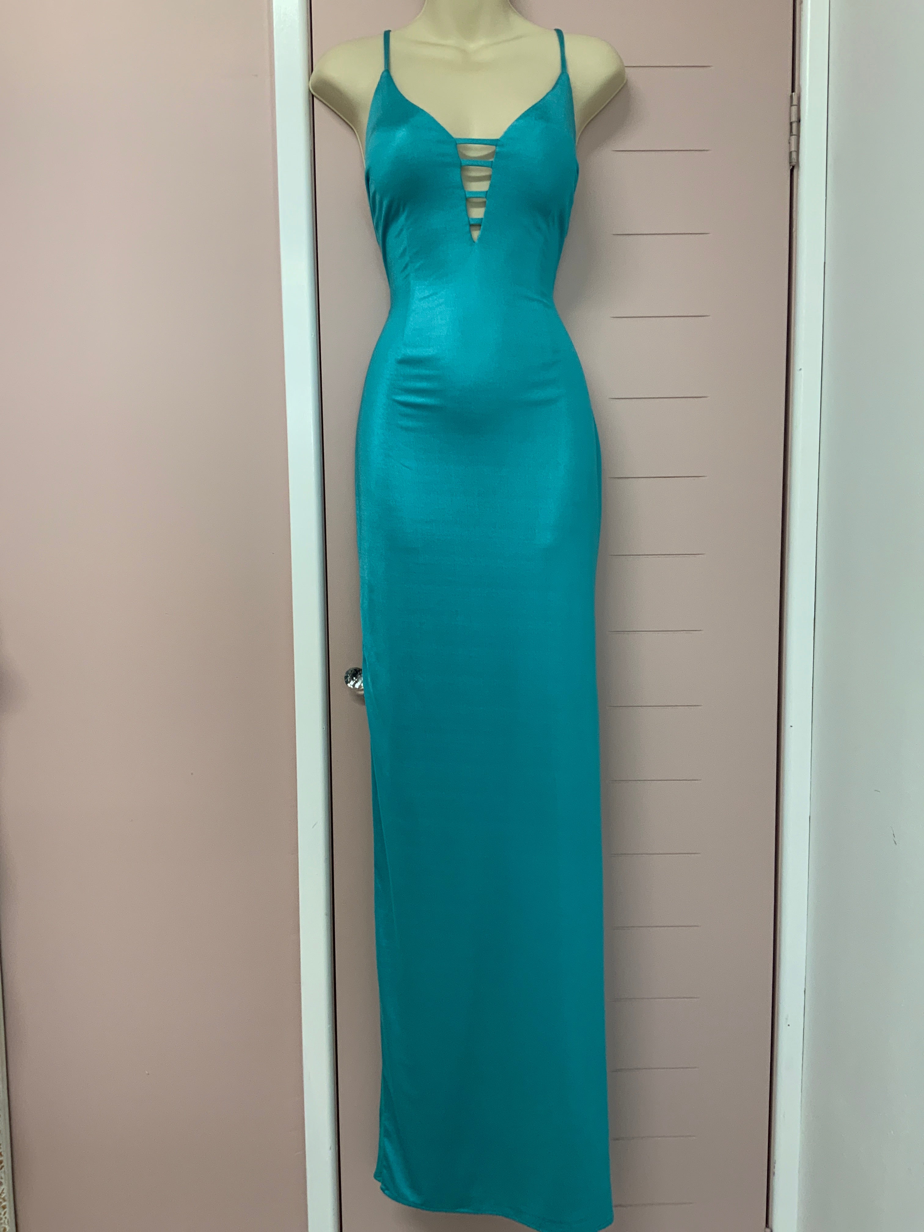 Dallas by Tania Olsen Navy & Aqua sale dress
